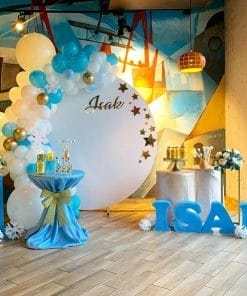 Trang trí sân khấu sinh nhật trời sao trong đêm đông XV598
