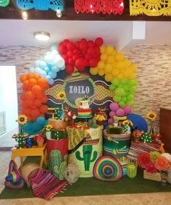 Trang trí bàn quà sinh nhật Mexico XV567