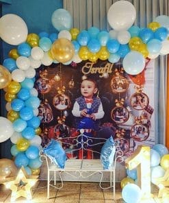 Backdrop sinh nhật để hình bé trang trí XV606