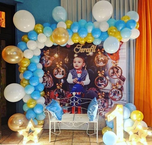 Backdrop sinh nhật để hình bé trang trí XV606