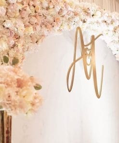 Backdrop tiệc cưới hoa tươi lãng mạn XV611