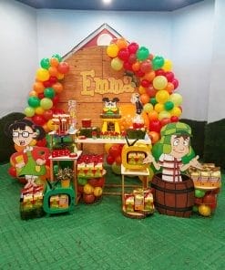 Tiểu cảnh sinh nhật nông trại đủ màu sắc XV633
