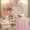 Bàn quà sinh nhật hồng pastel XV638