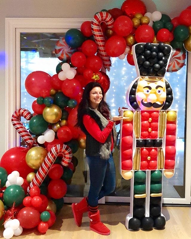 Tiểu cảnh bong bóng trang trí giáng sinh XV632