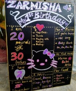 Chalkboard sinh nhật mèo Kitty XV641