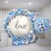 Backdrop bong bóng kết hợp tiểu cảnh sinh nhật XV717