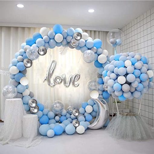Backdrop bong bóng kết hợp tiểu cảnh sinh nhật XV717
