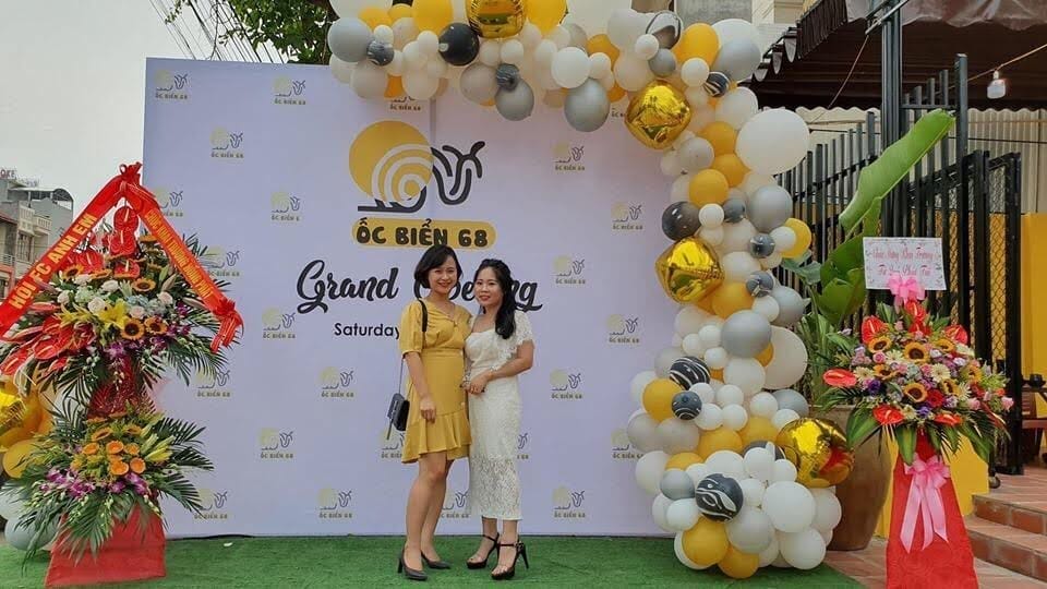 Backdrop trang trí khai trương Ốc Biển XV726