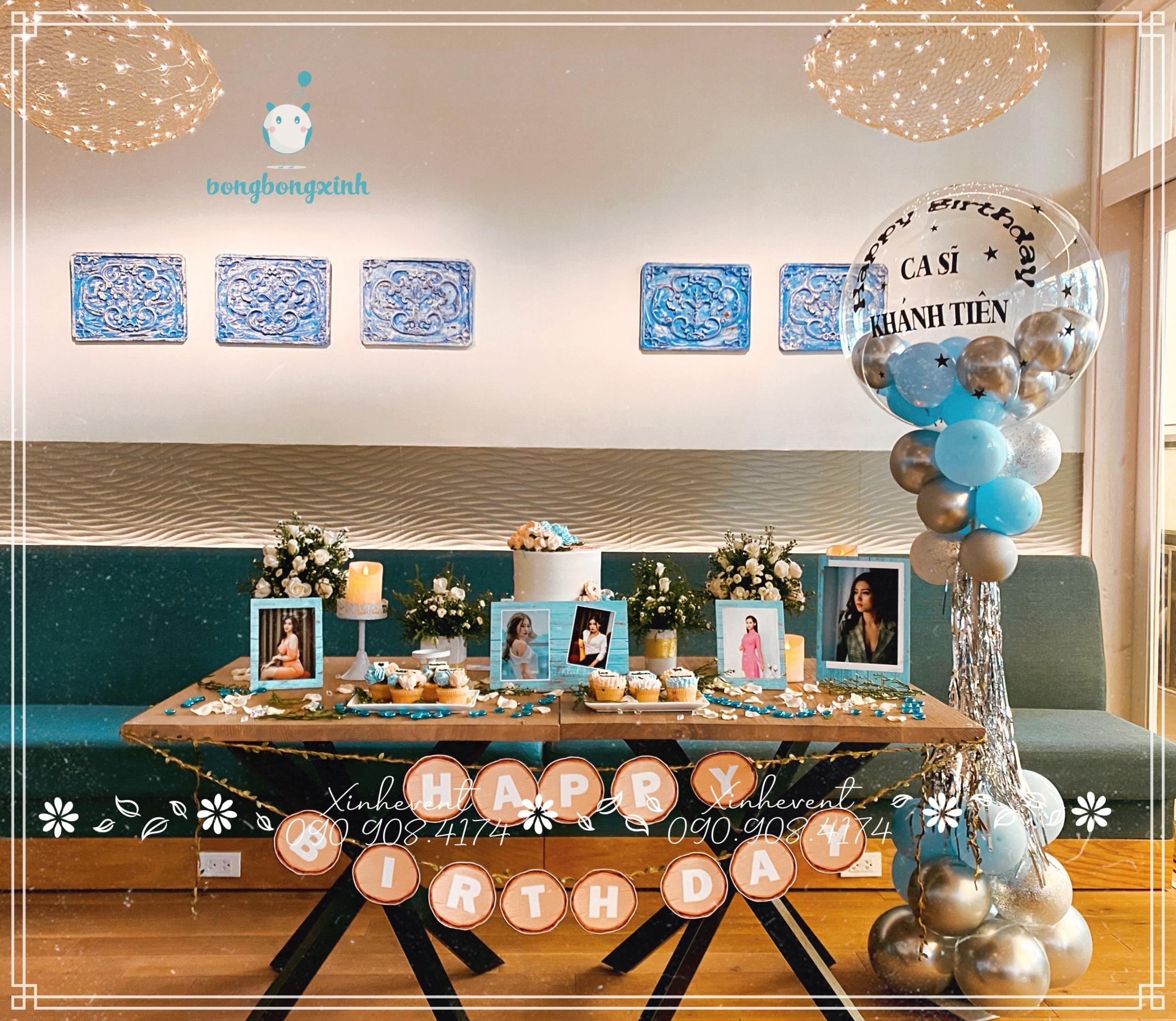 Trang trí sinh nhật ca sĩ Khánh Tiên