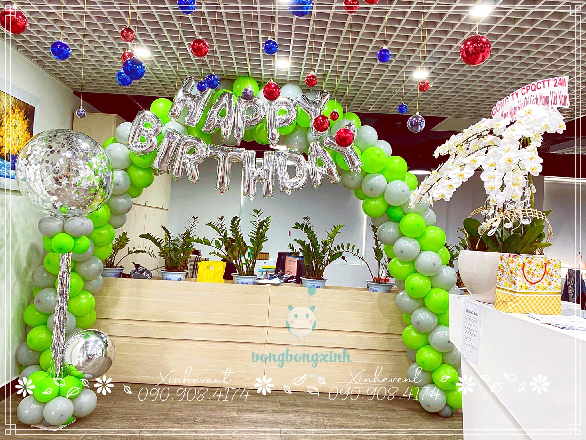 Trang trí sinh nhật công ty CPQCTT 24H