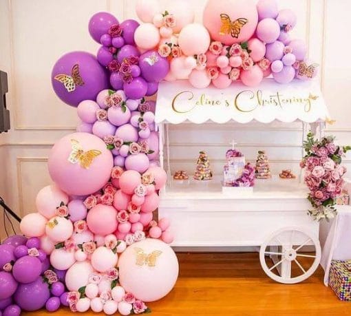 Backdrop trang trí sinh nhật cho bé gái XV733