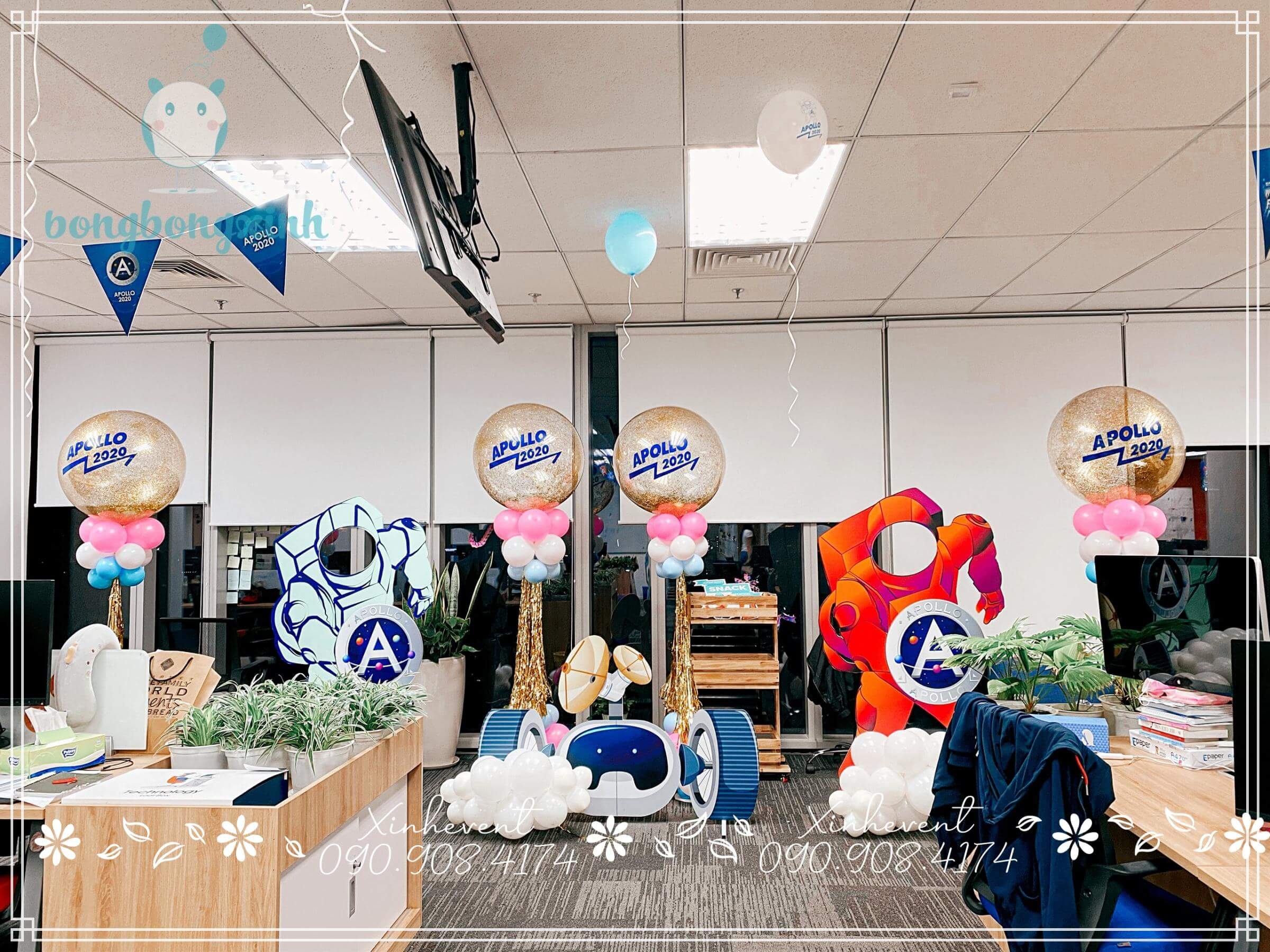 Trang trí sự kiện Apollo tại Lazada