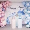 Backdrop sinh nhật cá mập dễ thương XV738