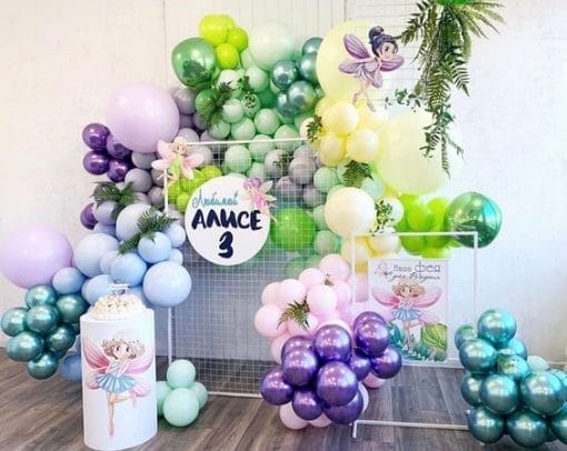 Backdrop sinh nhật nhiều màu sắc XV736