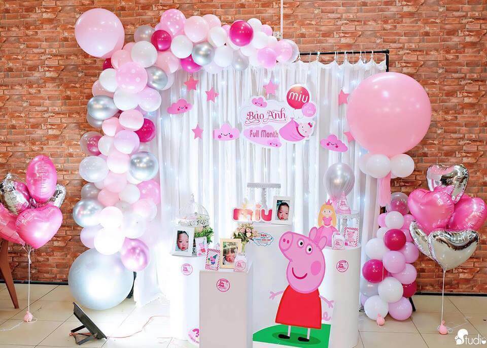 Gợi ý trang trí sinh nhật heo Peppa dễ thương và đáng yêu